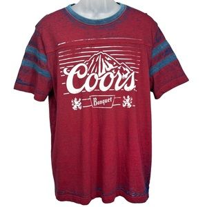 Miller Coors Banquet‎ Licensed Shirt Burnout Logo T-Shirt Mens XL